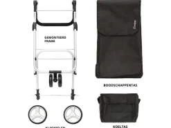 Cruiser 3-Räder 58 Liter einkaufstrolley mit kuhltasche