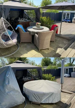 CUHOC Diamond Label 250x250x90 Gartenmöbel Abdeckung