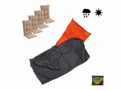 CUHOC Goldlabel Aufbewahrungstasche Gartenkissen 125x32x50cm