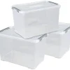 Curver Handy+ 65 Liter Aufbewahrungsbox mit Deckel - 3 Stück