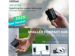 Cycplus AS2 Ultra – Die leichteste & kompakteste Fahrradpumpe