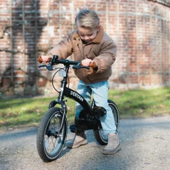 Deryan 12 Zoll Luxus 3-in-1 Kinderfahrrad - Black