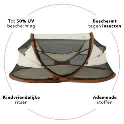 Deryan Baby Luxe Campingbett - Sand