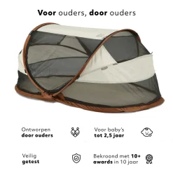 Deryan Baby Luxe Campingbett - Sand