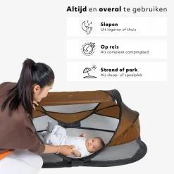 Deryan Baby Luxe Reisebett - Caramel