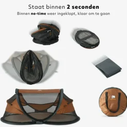 Deryan Baby Luxe Reisebett - Caramel