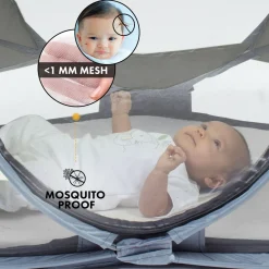 Deryan Baby Luxe Schwarz Campingbett