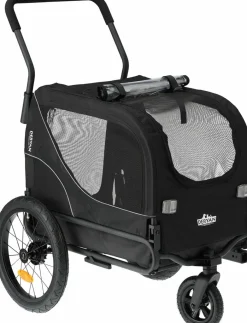 Deryan 2-in-1 faltbarer Hundefahrradanhänger