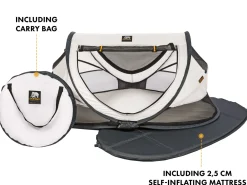 Deryan Kleinkind Luxe Campingbett - Creme