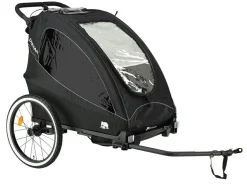 Deryan Luxus 3-in-1 Fahrradanhänger - Black