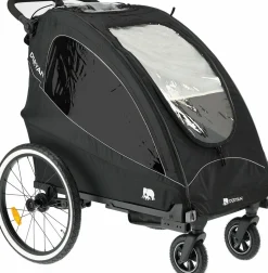 Deryan Luxus 3-in-1 Fahrradanhänger - Black