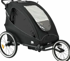 Deryan Luxus 3-in-1 Fahrradanhänger - Black