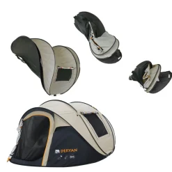 Deryan 4-Personen 8000MM Luxe Pop-Up Zelt