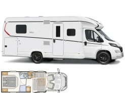 Dethleffs Trend T7057 DBL 2024 Wohnmobil