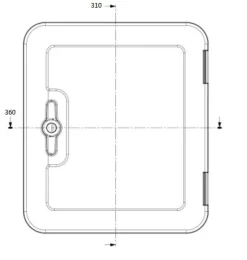 Dometic SK5 36 x 31 cm Serviceklappe