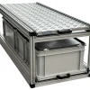 Doppel-Heckauszug 120×40 cm – 3 geschlossene Boxen und Riffelblec