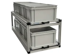 Doppel-Schiebeframe 120x40 cm für Camper mit offenen Boxen