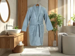 DoubleLife Cashmere Blue bademantel