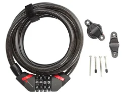 DoubleLock Coil Cable Combo Kabelschloss - 185 cm