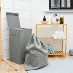DuneDesign XXL-Wäschekorb 50 Liter mit Wäschesack