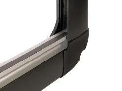 DWS Camping 700 x 350 mm Klappfenster mit Kombirollo - Black