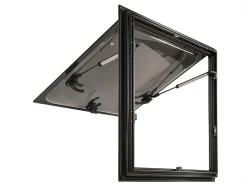 DWS Camping 500 x 500 mm Klappfenster mit Kombirollo - Black