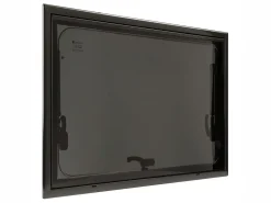DWS Camping 1200 x 500 mm Klappfenster mit Kombirollo - Black