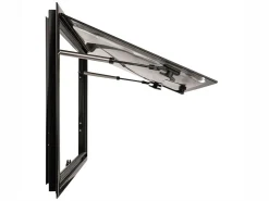 DWS Camping 700 x 400 mm Klappfenster mit Kombirollo - Black