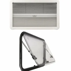 DWS Camping 1000x500mm Klappfenster mit Kombirollo - Transparent