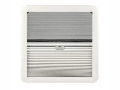 DWS Camping 500x500mm Klappfenster mit Kombirollo - Transparent