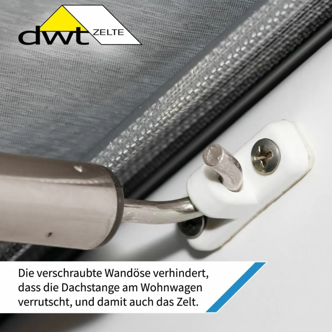 DWT Cortina III 220 x 180 cm Wohnwagen Winterzelt - Grey