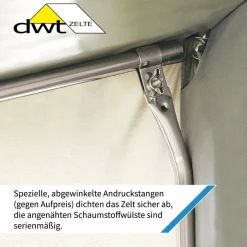 DWT Cortina III 220 x 180 cm Wohnwagen Winterzelt - Grey