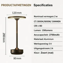 Eclips LED Tischlampe - Gold