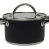 Edelstahl ø 16 cm Black Kochtopf
