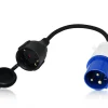 ELP Schuko-Kontrastecker auf CEE-Stecker Adapterkabel