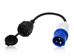 ELP Schuko-Kontrastecker auf CEE-Stecker Adapterkabel