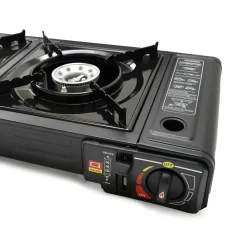 Eurocatch 2 flammig gaskocher - Black