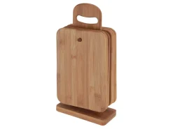 Excellent Houseware Bambus-Schneidebretter mit Ständer
