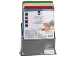 Excellent Houseware Schneidebrett-Set mit Halter