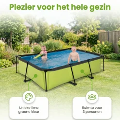 EXIT Lime 220x150x65cm Pool mit pump - Grün