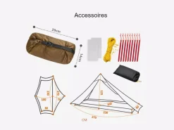 3F UL GEAR Lanshan 1-Personen-Zelt – Grün