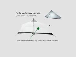 3F UL GEAR Lanshan 1-Personen-Zelt - White