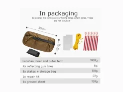 3F UL GEAR Lanshan Zelt – 3 Jahreszeiten – Grau