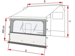 Fiamma Blocker Pro Vorderwand 300