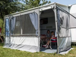 Fiamma Caravanstore Zip XL 550 Royal Grey Sackmarkise mit Vorzelt