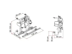 Fiamma Carry Bike Motor Lift 77 Fahrradträger