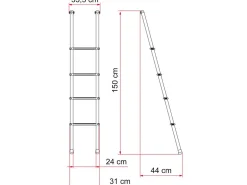 Fiamma Deluxe 4B Leiter