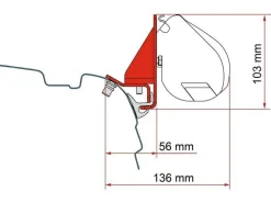 Fiamma F35 Adapter Combi Schiene Bracket