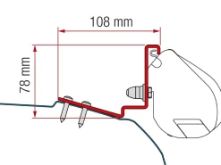 Fiamma F35 Adapter Ford Custom Cap Coast Capland Caplife