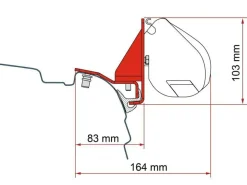 Fiamma F35 Adapter Multirail Reimo VW T5/T6